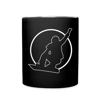 Cercle - Snowboard - (3) - Mug uni - noir - Devant