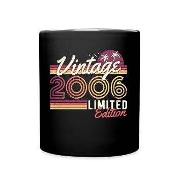 2006 Vintage né Vintage Retro Birthday - Mug uni - noir - Devant