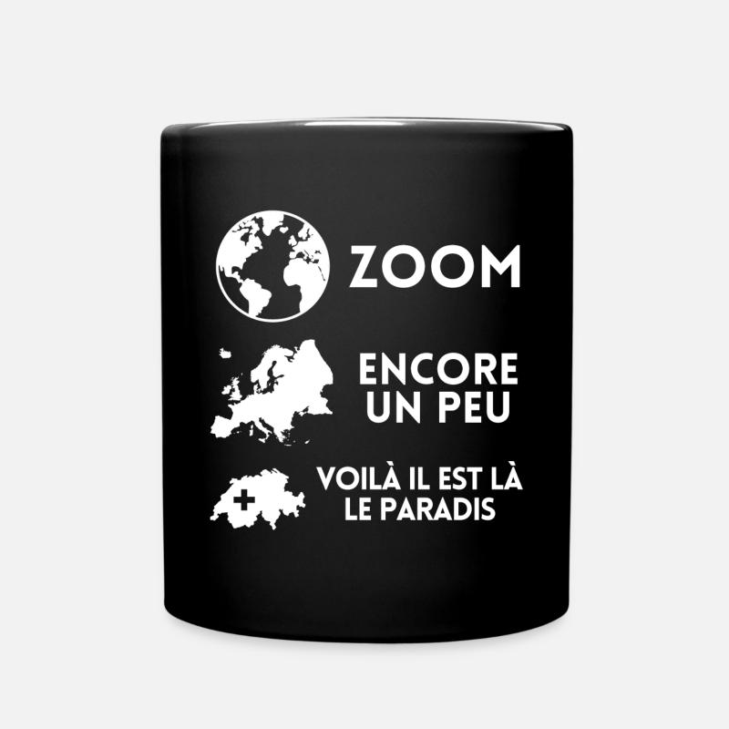 Suisse, je suis Suisse, fierté Suisse - Mug uni - noir
