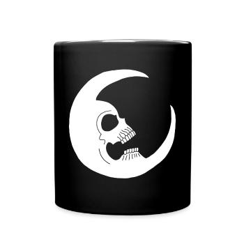 Crâne lunaire - Mug uni - noir - Devant