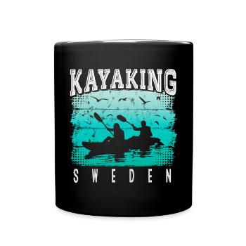 Kayak Suède - Canoë - Rafting Suède - Mug uni - noir - Devant