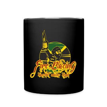 Fire Blazing - Reggae Dancehall Style - Full Colour Mug - black - Front