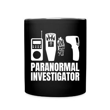 Geisterjagd Paranormal Investigator - Tasse einfarbig - Schwarz - Vorne