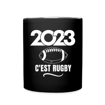 rugby, rugby sport, rugby humour - Mug uni - noir - Devant