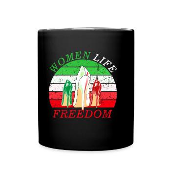 Women life freedom jin jiyan azadi - Tasse einfarbig - Schwarz - Vorne
