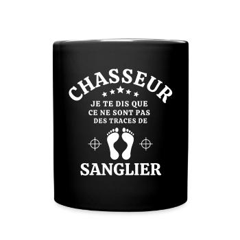 chasse, chasseur, anti-chasse - Mug uni - noir - Devant