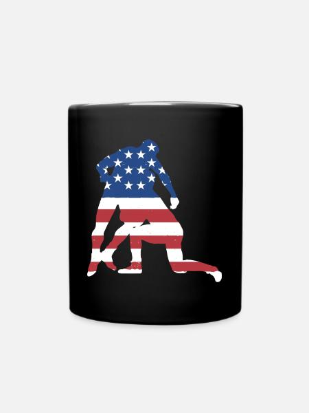 Sport Us Flag Wrestling - Tasse einfarbig - Schwarz
