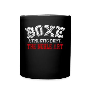 Boxen Boxen Edle Kunst Ring GYM MMA Gym - Tasse einfarbig - Schwarz - Vorne