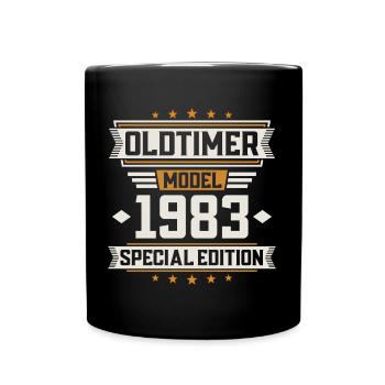 Voiture classique année 1983 - Mug uni - noir - Devant