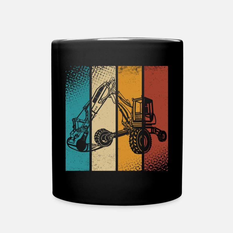 Bagger - Tasse einfarbig - Schwarz