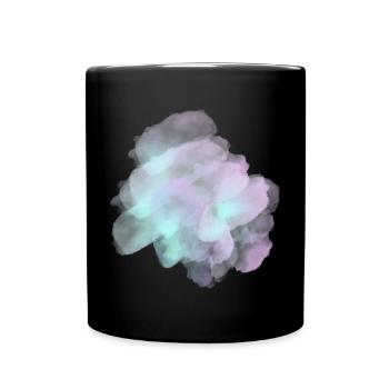 splash bunt farbe muster aufdruck comic style - Tasse einfarbig - Schwarz - Vorne