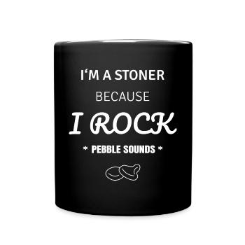 Stoner Rock Pebble Sound T-Shirt - Full Colour Mug - black - Front
