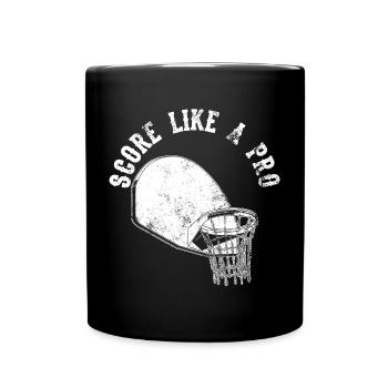 Basketball Slogan - Full Colour Mug - black - Front