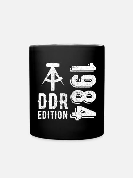 DDR 1984 Edition Geschenk - Tasse einfarbig - Schwarz