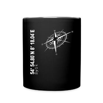 Sylt - Tasse einfarbig - Schwarz - Vorne