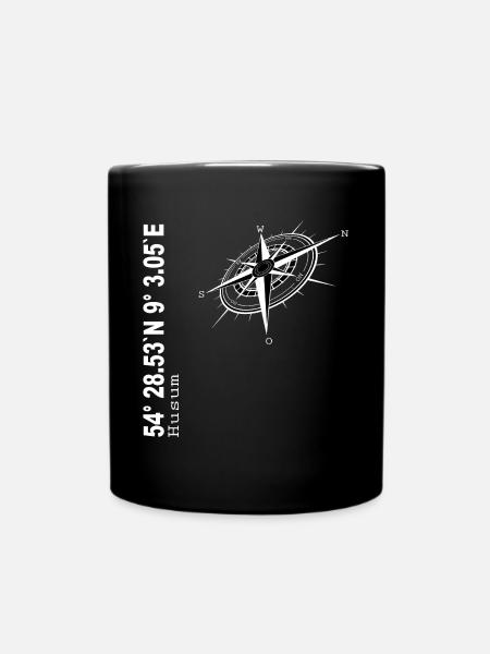 Husum - Tasse einfarbig - Schwarz
