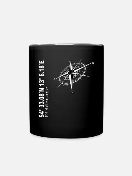 Hiddensee - Tasse einfarbig - Schwarz
