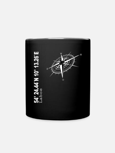 Laboe - Tasse einfarbig - Schwarz