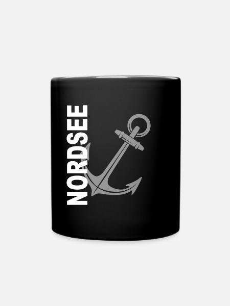 Nordsee - Tasse einfarbig - Schwarz