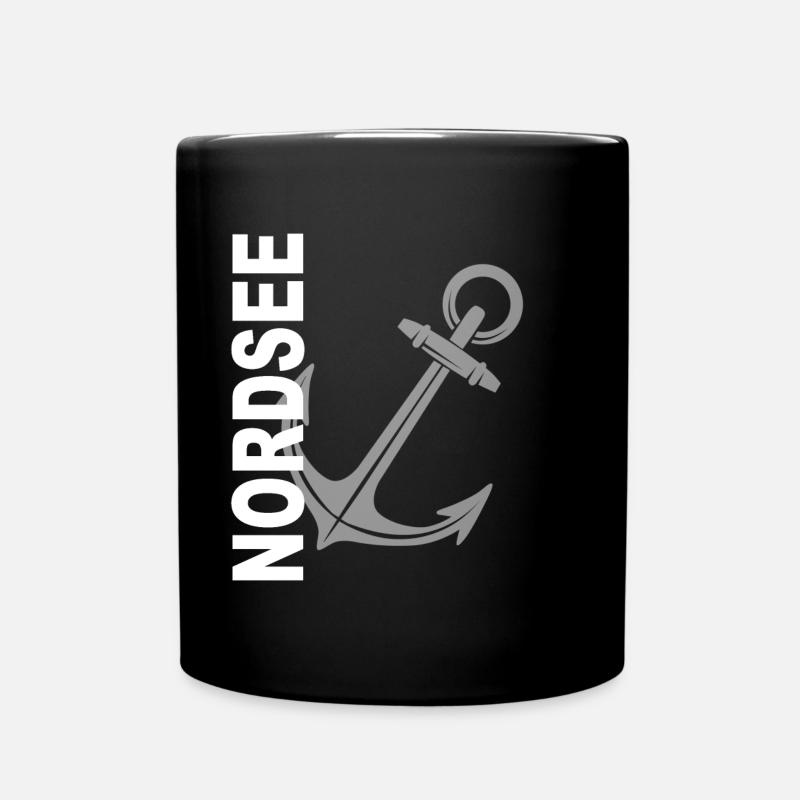 Nordsee - Tasse einfarbig - Schwarz
