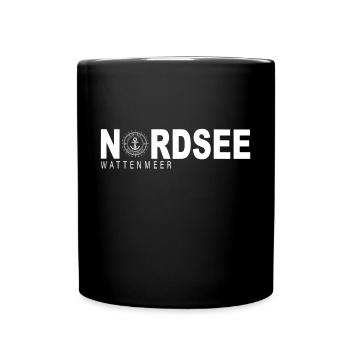 Nordsee - Tasse einfarbig - Schwarz - Vorne