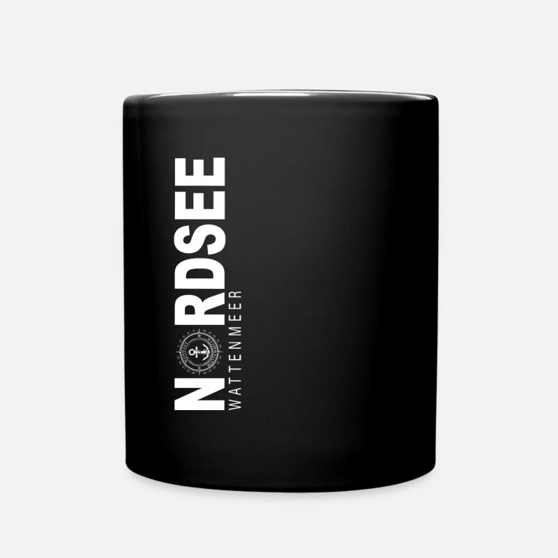 Nordsee - Tasse einfarbig - Schwarz