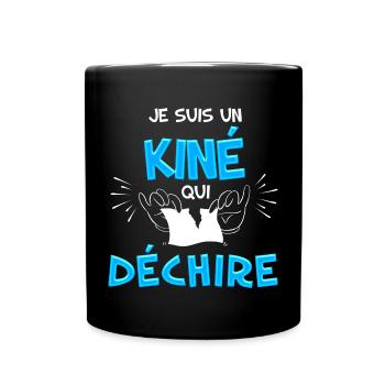Kiné qui déchire - Mug uni - noir - Devant