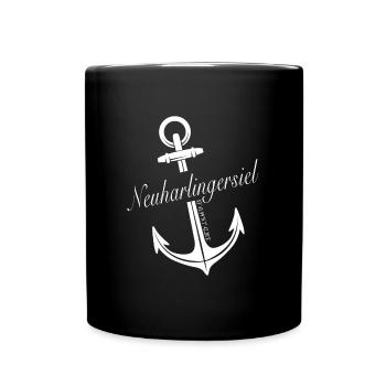 Neuharlingersiel - Tasse einfarbig - Schwarz - Vorne