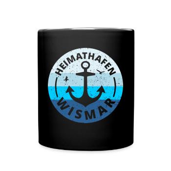 Wismar - Heimathafen Wismar Wismarer Geschenkidee - Tasse einfarbig - Schwarz - Vorne