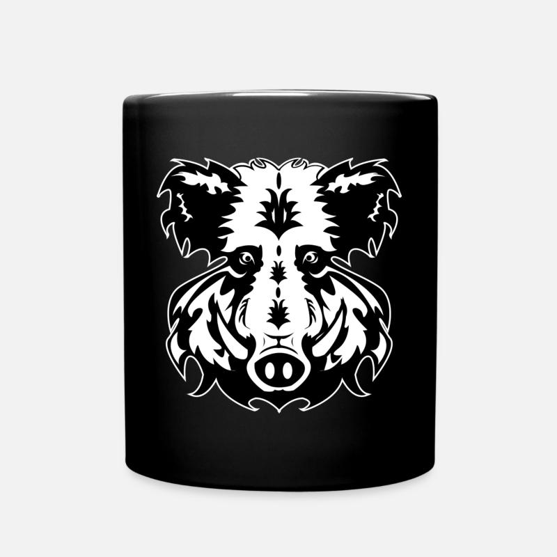 Cinghiale Cinghiale Cinghiale Cinghiale Design Cinghiale - Tazza monocolore - nero
