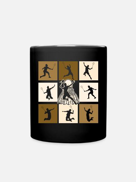Badminton - Tasse einfarbig - Schwarz