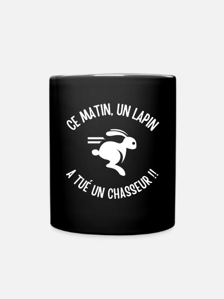 chasse, chasseur, anti-chasse - Mug uni - noir