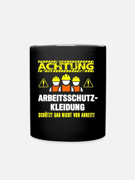 Arbeitsschutzkleidung - Tasse einfarbig - Schwarz