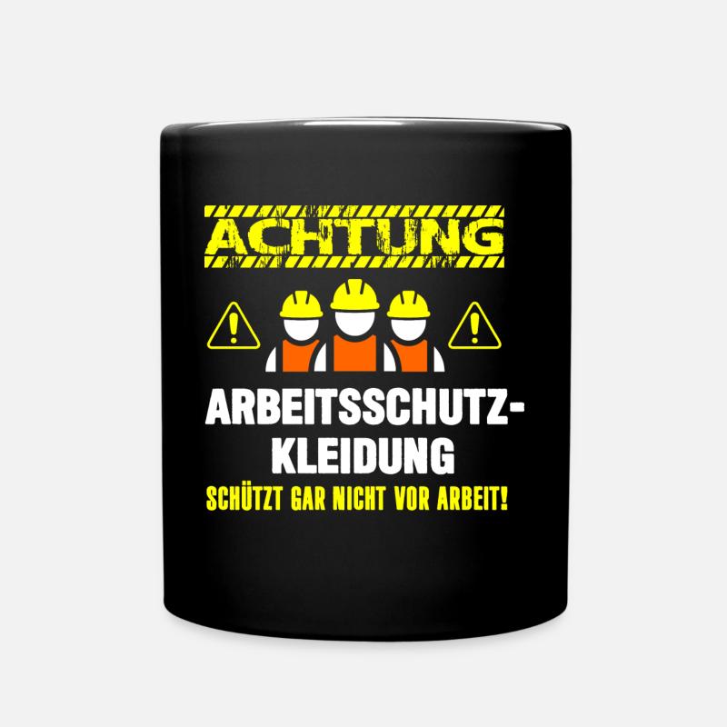 Arbeitsschutzkleidung - Tasse einfarbig - Schwarz
