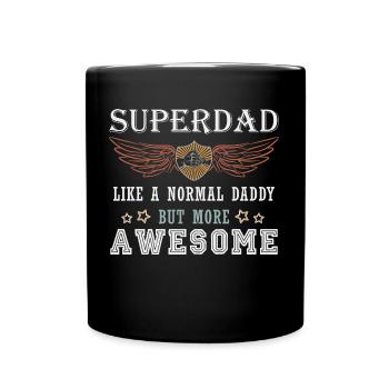 Superdaddy - Full Colour Mug - black - Front