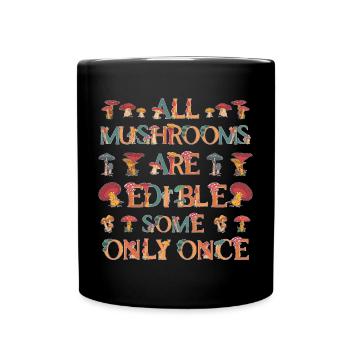 Mushroomer - Full Colour Mug - black - Front