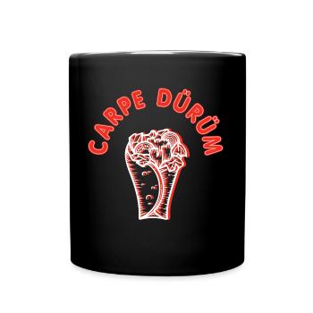 Carpe Dürüm Döner Kebab Fun - Tasse einfarbig - Schwarz - Vorne