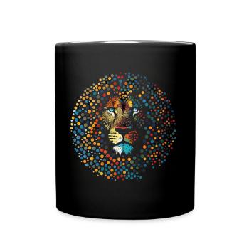 Lion - Mug uni - noir - Devant