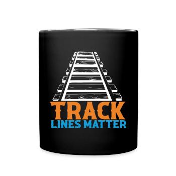 Lokführer Bahn Design I Model Eisenbahn - Tasse einfarbig - Schwarz - Vorne