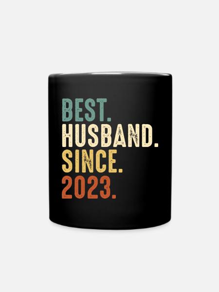 Bester Ehemann seit 2023 Ehe Hochzeit Verheiratet - Tasse einfarbig - Schwarz