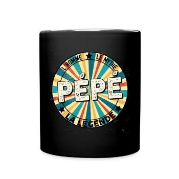 Mon Pépé Est Une légende Cadeau Humour Papi - Mug uni - noir - Devant