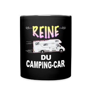 Camping-car Humour Femme Randonnée - Mug uni - noir - Devant