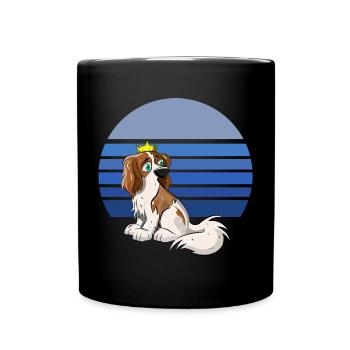 Cavalier Retro Blue - Full Colour Mug - black - Front