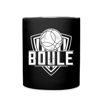 Boule boule boules pour bouler pétanque - Mug uni - noir - Devant
