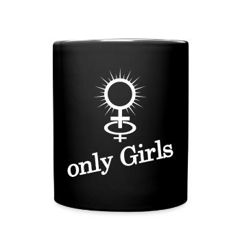 seulement pour les femmes - Maîtresse lesbienne - Mug uni - noir - Devant