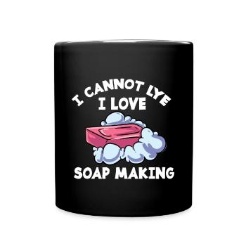 Seife Hygiene Waschen Seifenherstellung Putzen - Tasse einfarbig - Schwarz - Vorne