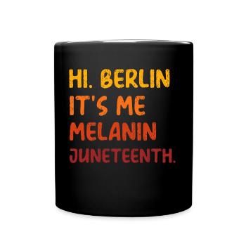 Juneteenth berlin cool sayings design vintage - Full Colour Mug - black - Front