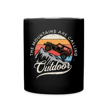 Defender Adventure Camping Rétro - Mug uni - noir - Devant
