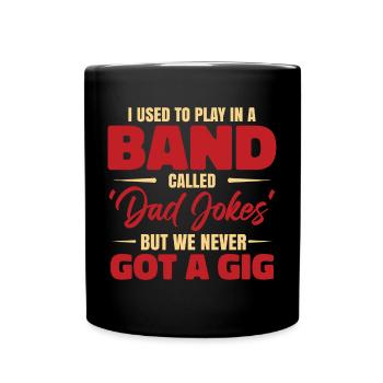 Funny Men Dad Jokes - Full Colour Mug - black - Front