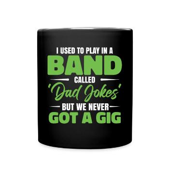 Blague de mari Fête des pères - Mug uni - noir - Devant